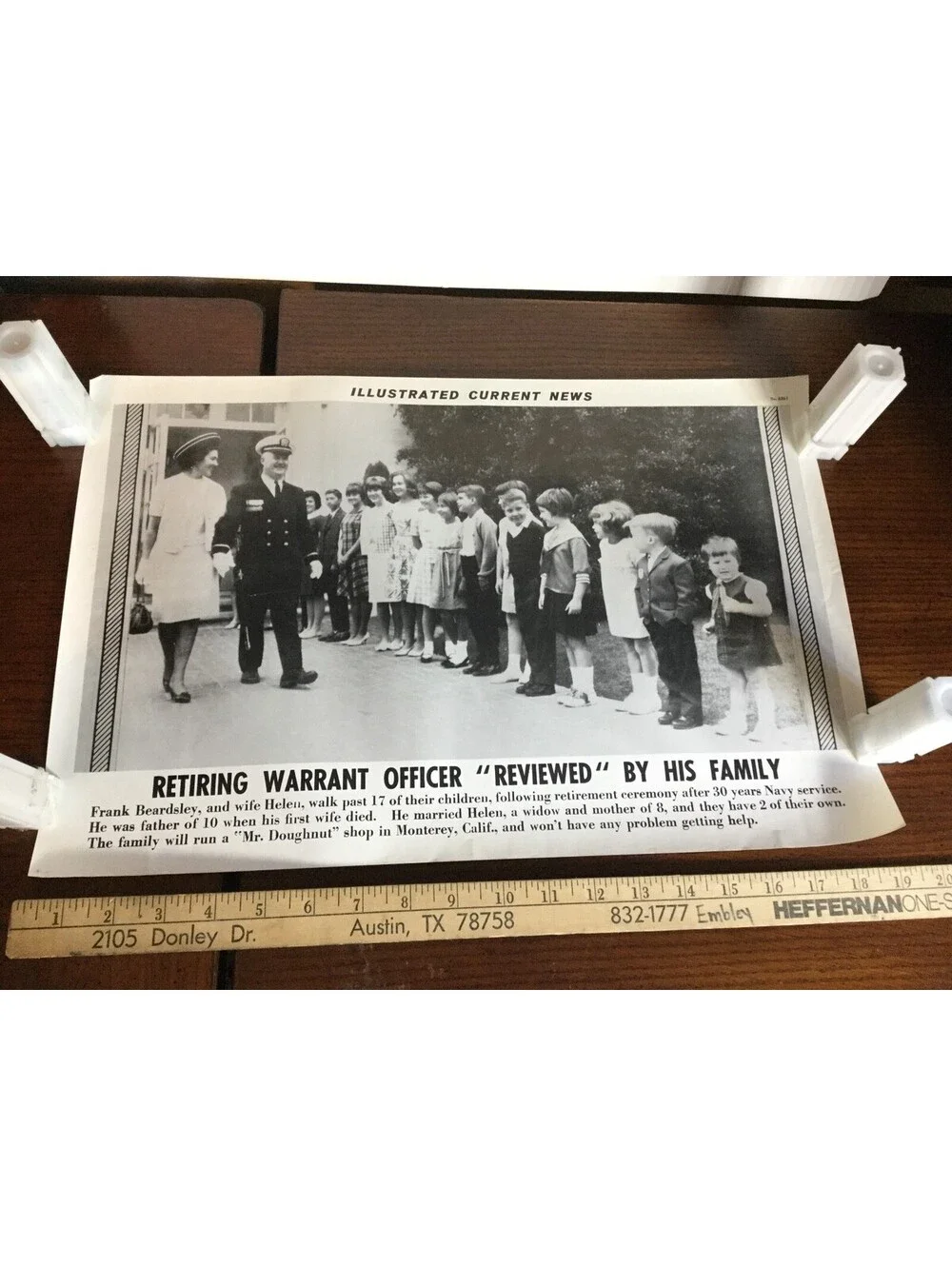 Illustrated Current News Photo - Navy Military Beardsley Doughnut Monterey CA
